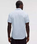 Airing Easy Short-Sleeve Shirt Dotted Link White Starch Blue - Unmatched Kicks-LULULEMON