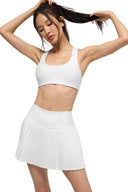 Airlift Advantage Racerback Bra White - Unmatched Kicks - ALO
