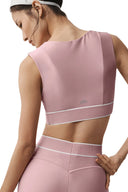 Airlift Alignment Bra - Vintage Pink/White - Unmatched Kicks - ALO