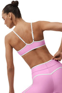 Airlift Charger Bra - Candy Heart Pink/White - Unmatched Kicks - ALO
