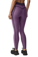 Airlift High - Waist 7/8 Line Up Legging - Plum Kiss - Unmatched Kicks - ALO