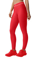 Airlift High - Waist Alignment Legging - Bright Red/White - Unmatched Kicks - ALO