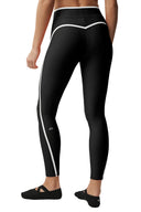 Airlift High Waist Charger 7/8 Legging - Black/White - Unmatched Kicks - ALO