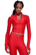 Airlift Ignite Zip Up Jacket - Bright Red - Unmatched Kicks - ALO