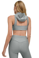 Airlift Light Speed Hooded Bra Lunar Grey - Unmatched Kicks - ALO