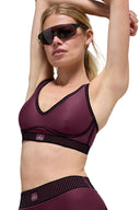 Airlift Line Up Bra Burgundy - Unmatched Kicks - ALO