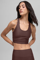 Airlift Super Sleek Bra Tank Brownstone - Unmatched Kicks - ALO