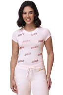 All Over Bling Baby Tee Soft Glow - Unmatched Kicks - Juicy Couture