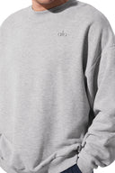 ALO Accolade Crew Neck Pullover Athletic Heather Grey - Unmatched Kicks - ALO