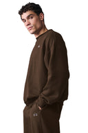 ALO Accolade Crew Neck Pullover Espresso - Unmatched Kicks - ALO