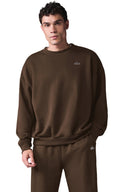 ALO Accolade Crew Neck Pullover Espresso - Unmatched Kicks - ALO
