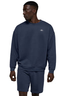 ALO Accolade Crew Neck Pullover Navy - Unmatched Kicks - ALO