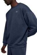 ALO Accolade Crew Neck Pullover Navy - Unmatched Kicks - ALO