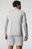 ALO Conquer 1/4 Zip Reform Long Sleeve Athletic Heather Grey - Unmatched Kicks - ALO