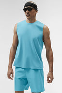 ALO Conquer Muscle Tank Provence Blue Breeze - Unmatched Kicks-ALO