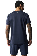 ALO Conquer Reform Crewneck Short Sleeve Navy - Unmatched Kicks - ALO