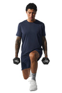 ALO Conquer Reform Crewneck Short Sleeve Navy - Unmatched Kicks - ALO