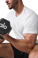 ALO Conquer Reform Crewneck Short Sleeve White - Unmatched Kicks - ALO