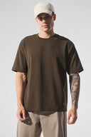 ALO Double Take Short Sleeve Espresso - Unmatched Kicks - ALO