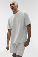 ALO Double Take Short Sleeve White Heather - Unmatched Kicks-ALO