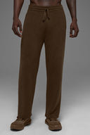 ALO Scholar Straight Leg Sweatpant Espresso - Unmatched Kicks - ALO