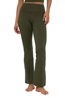 ALO Softsculpt High - Waist 7/8 Bootcut Legging Green Olive - Unmatched Kicks - ALO