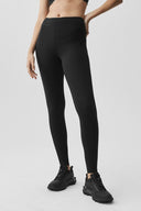 ALO Softsculpt High-Waist 7/8 Superset Legging Black - Unmatched Kicks-ALO