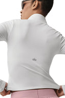 ALO Softsculpt Precision 1/4 Zip Long Sleeve - White - Unmatched Kicks - ALO