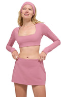 ALO Softsculpt Precision Long Sleeve Bra Pink Wild Rose - Unmatched Kicks - ALO