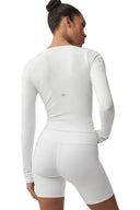 ALO Softsculpt Precision Long Sleeve - White - Unmatched Kicks - ALO