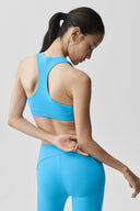 ALO Softsculpt Superset Bra Azure Blue - Unmatched Kicks-ALO