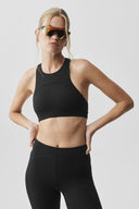 ALO Softsculpt Superset Bra Black - Unmatched Kicks-ALO