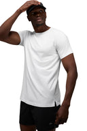 ALO Vapor Crewneck Short Sleeve White - Unmatched Kicks-ALO