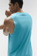 ALO Vapor Muscle Tank Blue Breeze - Unmatched Kicks-ALO