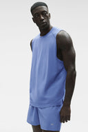 ALO Vapor Muscle Tank Provence Blue - Unmatched Kicks-ALO