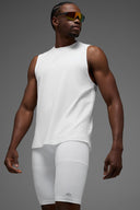 ALO Vapor Muscle Tank White - Unmatched Kicks-ALO