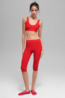Alosoft Center Stage Bra - Bright Red - Unmatched Kicks - ALO