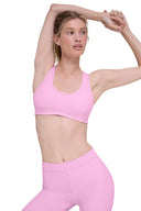 Alosoft Center Stage Bra - Candy Heart Pink - Unmatched Kicks - Women:Bras