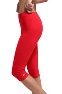 Alosoft High - Waist Iconic 90's Capri - Bright Red - Unmatched Kicks - ALO