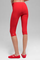 Alosoft High - Waist Iconic 90's Capri - Bright Red - Unmatched Kicks - ALO