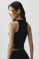 Alosoft Level Up Full Zip Tank Black - Unmatched Kicks-ALO