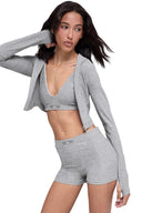 Alosoft Sincere Fitted Jacket - Athletic Heather Grey - Unmatched Kicks - ALO