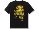 Anti Social Social Club Yellow Lightning Twister Logo Twista Black Tee - Unmatched Kicks - Anti Social Social Club