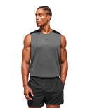 Arrival Block Tank regular fit Dark Grey - Unmatched Kicks - GYMSHARK