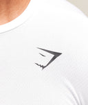 Arrival Long Sleeve T-Shirt slim fit White - Unmatched Kicks - GYMSHARK