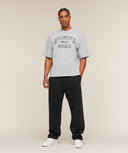 Ath - State Graphic T-Shirt oversized fit Light Grey Core Marl - Unmatched Kicks - GYMSHARK
