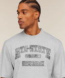 Ath - State Graphic T-Shirt oversized fit Light Grey Core Marl - Unmatched Kicks - GYMSHARK