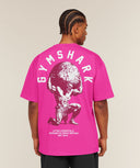 Atlas T-Shirt oversized fit Super-Set Pink - Unmatched Kicks-GYMSHARK