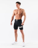Aztec Boardshort - Black Linen - Unmatched Kicks - Alphalete