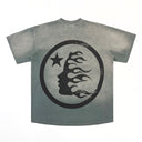 Hellstar Gel Sport Logo T-shirt Grey